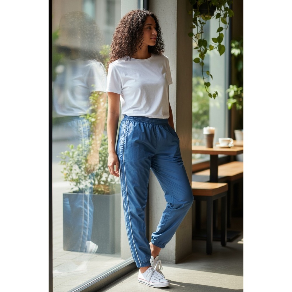 Lauren Ralph Lauren Blue Reflective Active Pants Womens Sz P/P